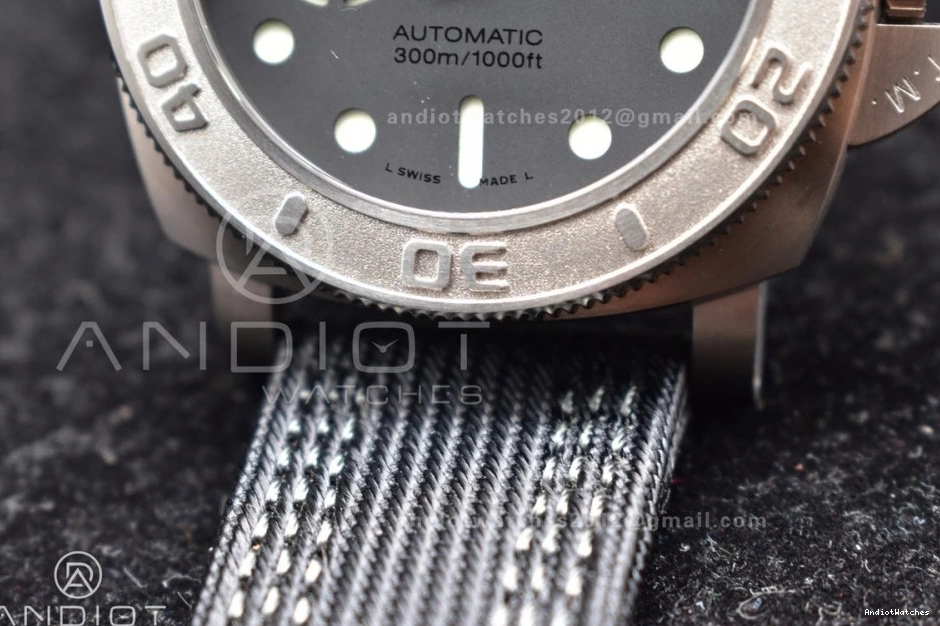 996 FastDry Black Edition Dial VSF PAM984 Strap Best Horn Black Clone Submersible Nylon Mike on P.9010 1:1 1018